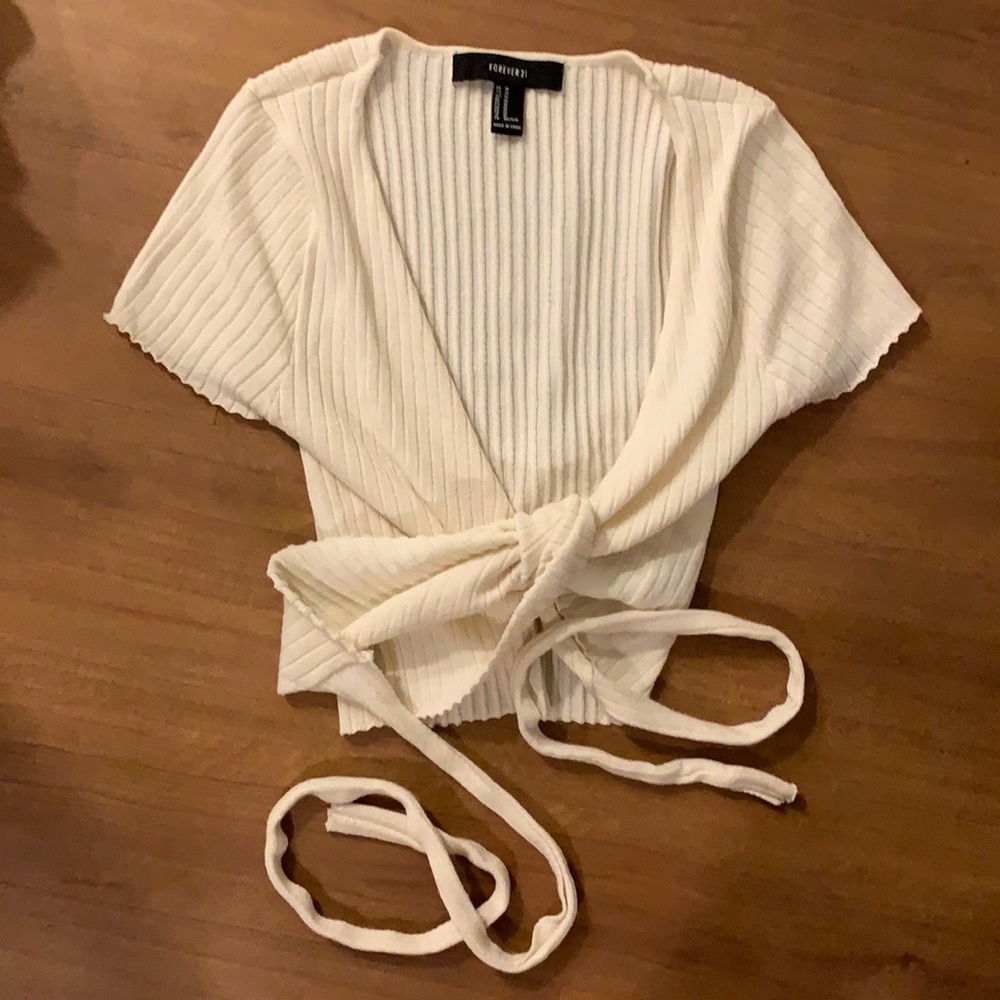 Tied Front Short Sleeve Top